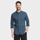 Men's Every Wear Long Sleeve Button-down Shirt - Goodfellow & Co Navy Blue
