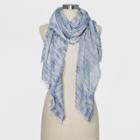 Women's Oversize Rectangle Scarf - Universal Thread Space Dye, Blue