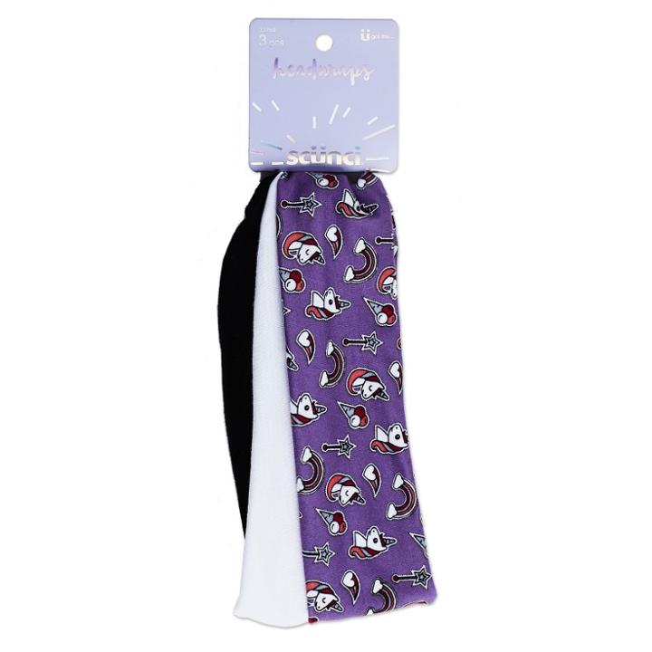Scünci Scunci Unicorn Headwrap - 3pk,
