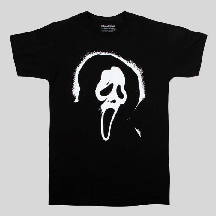 Men's Scream Ghost Face Short Sleeve Graphic T-shirt - Black