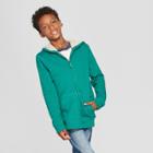 Boys' Sherpa-lined Sweatshirt - Cat & Jack Green