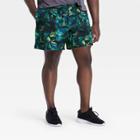 Men's Big & Tall Floral Print Hybrid Shorts - All In Motion Navy Xxxl, Blue