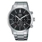 Men's Pulsar Everyday Value Chronograph - Silver Tone With Black Dial - Pt3791x