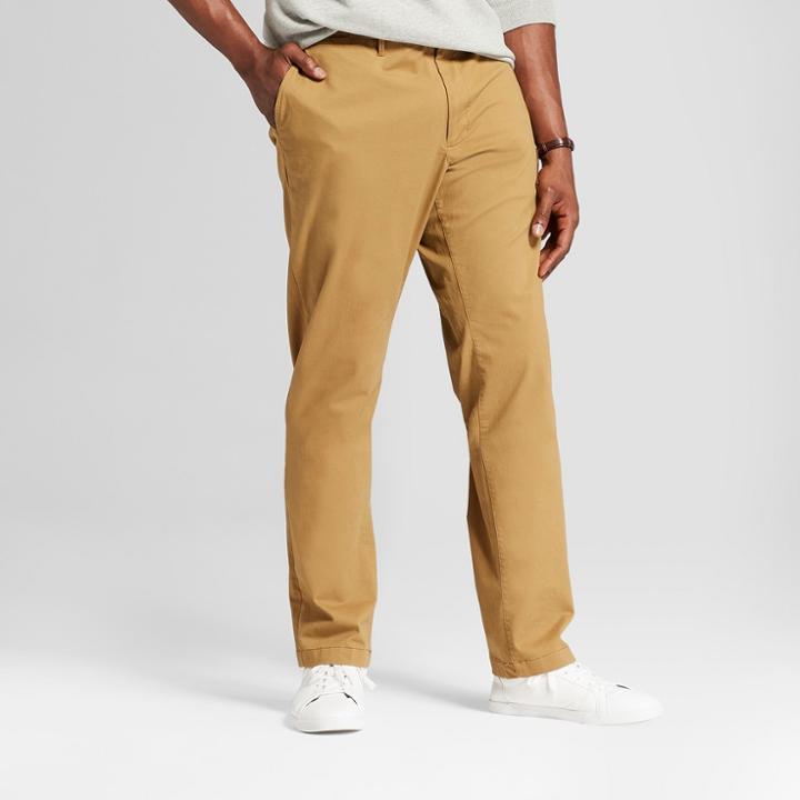 Men's Tall Athletic Fit Hennepin Chino Pants - Goodfellow & Co Light Brown