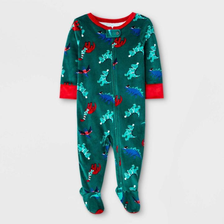 Baby Boys' Dino Sleep N' Play - Cat & Jack Green Newborn