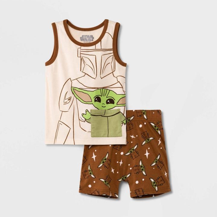 Toddler Boys' Star Wars Top And Bottom Set - Brown