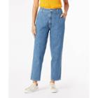 Denizen From Levi's Women's High-rise Loose Fit Taper Jeans- Blue Dahlia