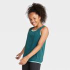 Girls' Double Layer Tank Top - All In Motion Dark Teal Xs, Girl's, Dark Blue