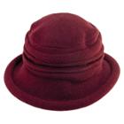 Scala Collezione Women's Wool Cloche Hat - Current Wine