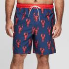 Men's Big & Tall 8 Long Volley Board Shorts - Goodfellow & Co Navy (blue)