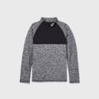 Boys' Fleece 1/4 Zip Pullover Sweatshirt - All In Motion Black