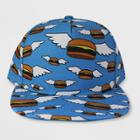Target Men's Bobs Burgers Flying Flat Brim Hat - Sky Blue One Size, Blue