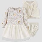Baby Girls' Sherpa Vest Top & Bottom Set - Just One You Made By Carter's Cream Newborn, Girl's, Ivory
