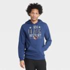 Well Worn Black History Month Men's 'i Am Black History' Hooded Sweatshirt - Blue