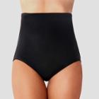 Dreamsuit By Miracle Brands Women's Slimming Control Ultra High Waist Bikini Bottom - Black