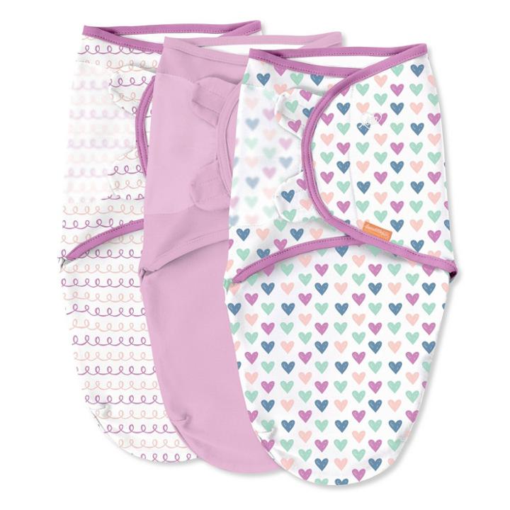 Swaddleme Original Swaddle Wrap Newborn - Hearts And Hoops