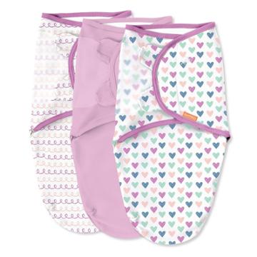 Swaddleme Original Swaddle Wrap Newborn - Hearts And Hoops