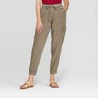 Women's Mid-rise Ankle Length Cargo Pants - Knox Rose Olive