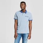 Men's Big & Tall Dot Short Sleeve Novelty Polo Shirt - Goodfellow & Co Gray 5xbt, Size: Small, Blue Beam