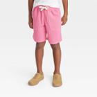 Boys' Waffle Knit 'above The Knee' Pull-on Shorts - Cat & Jack Pink