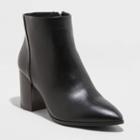 Women's Luella Block Heeled Fashion Boots - A New Day Black
