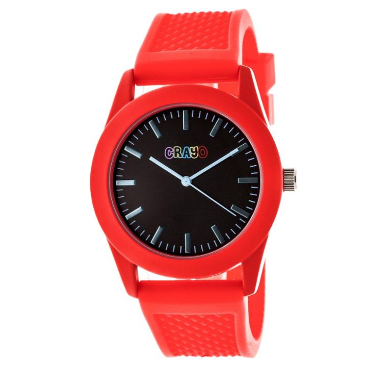 Women's Crayo Storm Quartz Strap Watch - Red