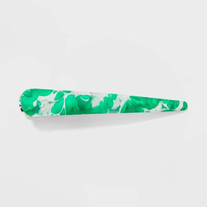 Marble Alligator Hair Clip - Universal Thread Green
