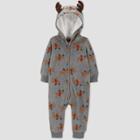 Baby Boys' Moose Romper - Just One You Made By Carter's Brown/gray Newborn