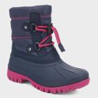 Girls' Paisley Short Bungee Winter Boots - Cat & Jack Navy (blue)