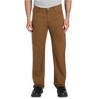 Dickies Men's Big & Tall Tough Max Flex Regular Straight Fit Duck Canvas 5-pocket Pants - Brown
