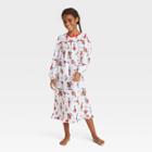 Girls' Dr. Seuss Grinch Long Sleeve Nightgown - White