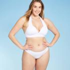 Women's Halter Bikini Top - Kona Sol White M,