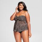 Women's Mesh Flyaway Tankini - Ava & Viv Leopard