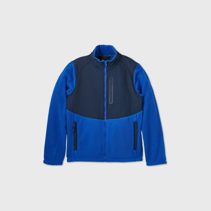 Men's Sherpa Fleece Jacket - All In Motion Blue