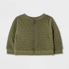 Baby Girls' Bomber Jacket - Cat & Jack Olive Green Newborn