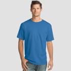 Hanes Men's 4pk Short Sleeve Comfort Wash T-shirt - Denim Blue
