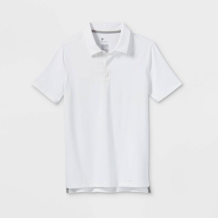 Boys' Golf Polo T-shirt - All In Motion White