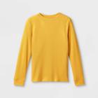 Boys' Thermal Long Sleeve T-shirt - Cat & Jack Mustard Yellow