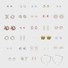 Multi With Stone, Unicorn, Flower Stud And Hoop Earrings 30ct - Wild Fable,