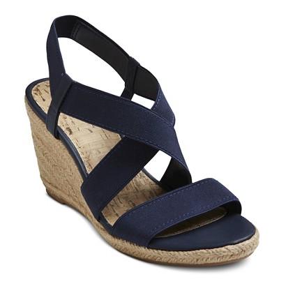 Target Women S Earline Wedge Sandals - Navy