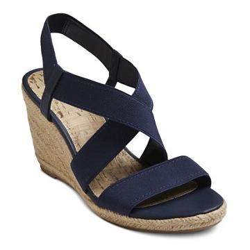 Target Women S Earline Wedge Sandals - Navy