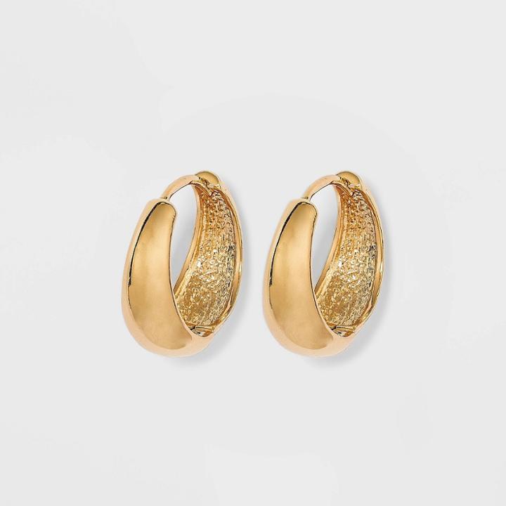Hinge Hoop Earrings - A New Day Gold