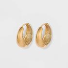 Hinge Hoop Earrings - A New Day Gold