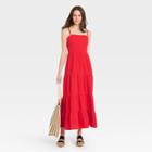 Women's Sleeveless Tiered Dress - Knox Rose Red