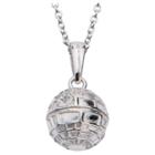 Women's 'star Wars' Death Star 925 Sterling Silver 3d Pendant With Chain
