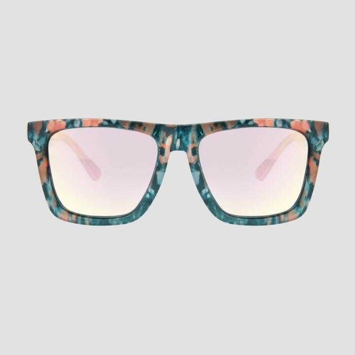 All In Motion Women's Square Sunglasses With Mirrored Polarized Lenses - All In