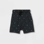 Toddler Boys' Printed Jersey Knit Pull-on Shorts - Cat & Jack Black