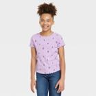 Girls' Short Sleeve Waffle Top - Cat & Jack Dusty Violet Xs, Dusty Purple