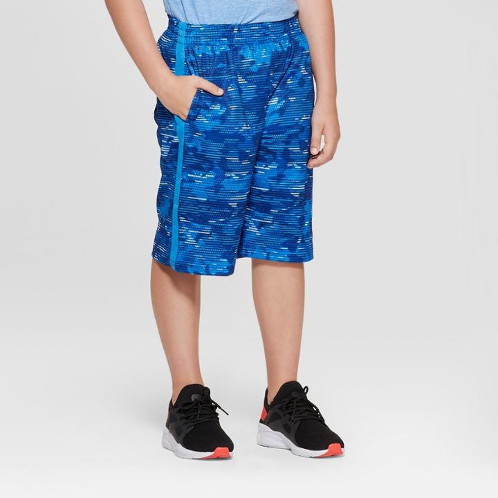 Boys' Printed Lacrosse Shorts - C9 Champion Blue Camo Print