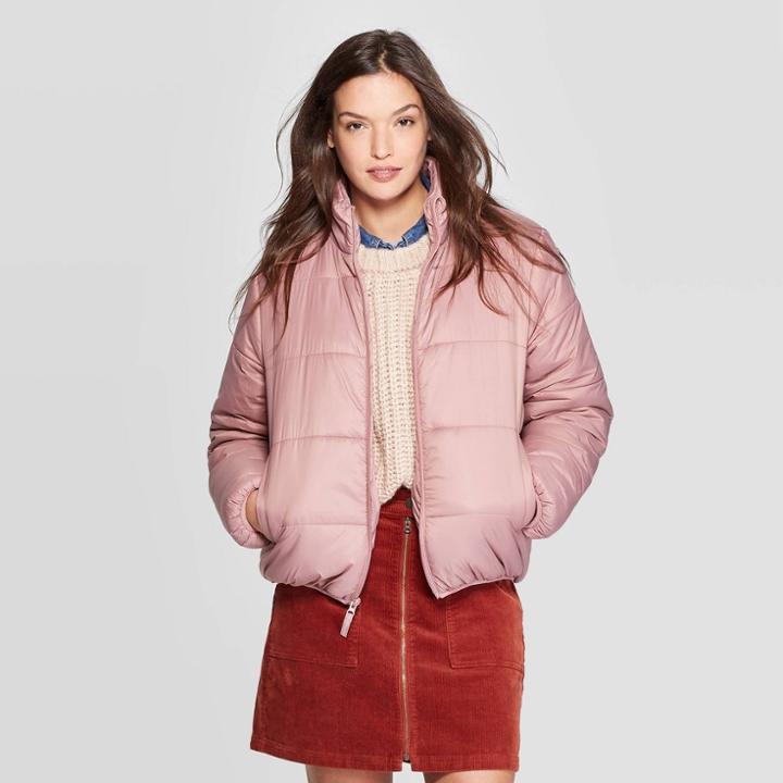 Women's Puffer Jacket - Universal Thread Pink